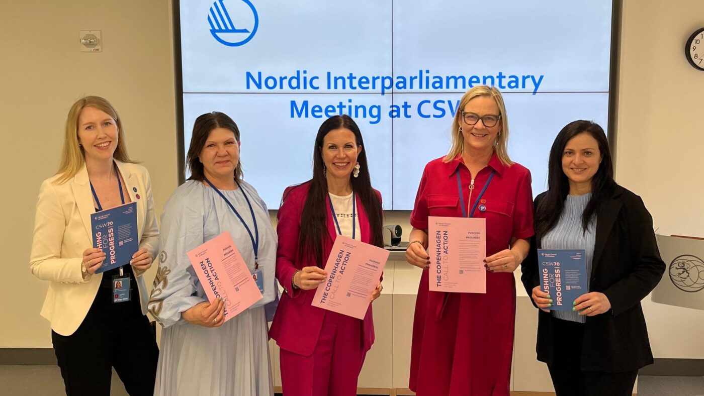 Pohjoismaisten kansanedustajien yhteislausunto CSW70 -kokouksesta