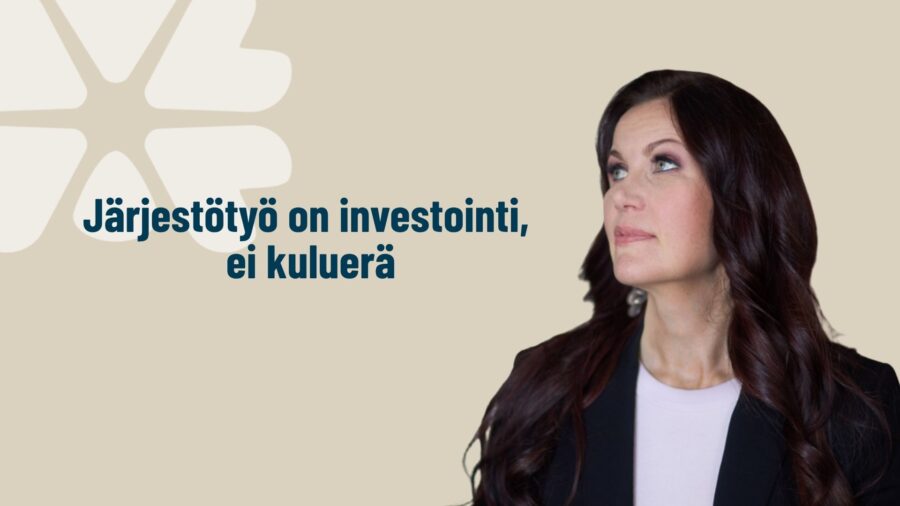Järjestötyö on investointi, ei kuluerä